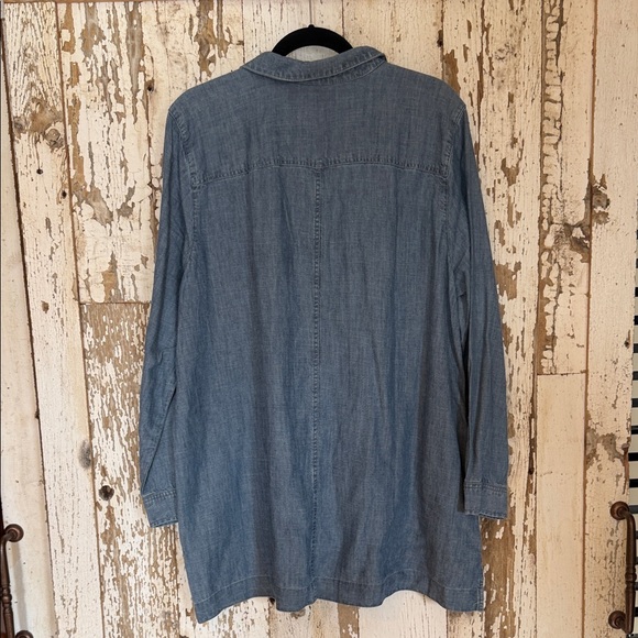 J. Jill Seaport Wash Denim Top - Picture 4 of 4